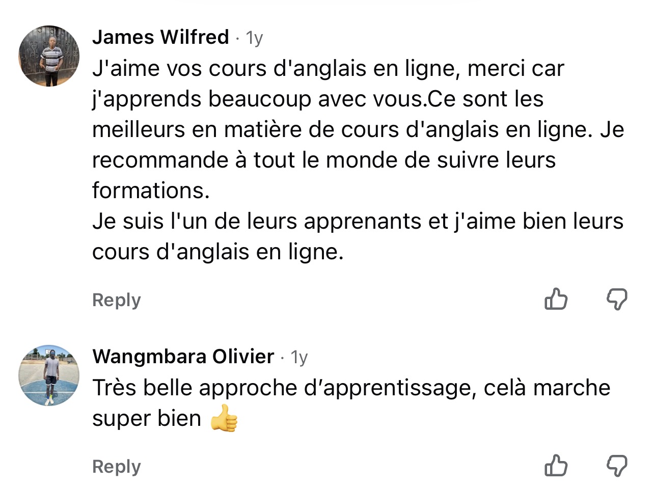 Témoignage Facebook 3