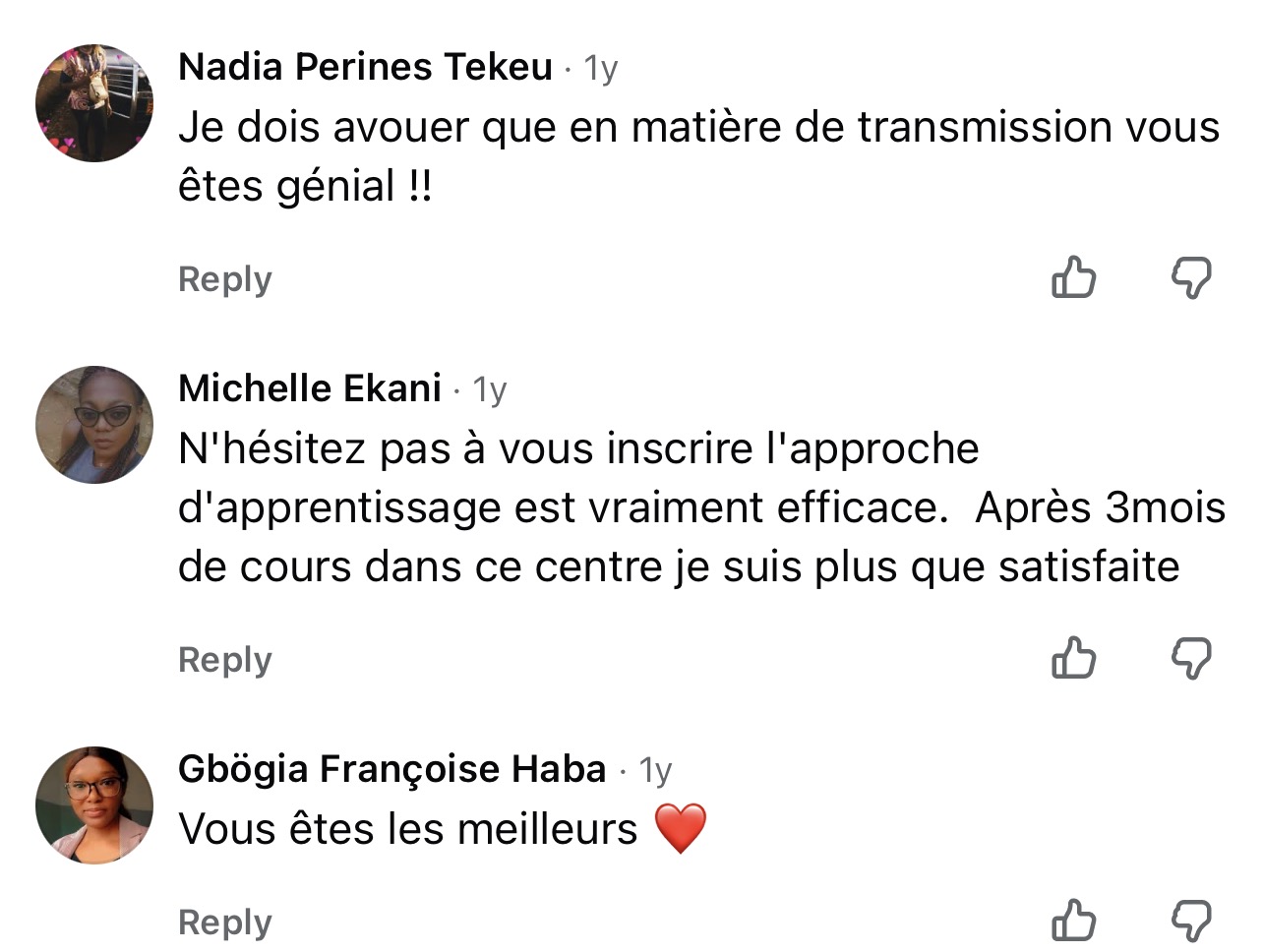 Témoignage Facebook 5